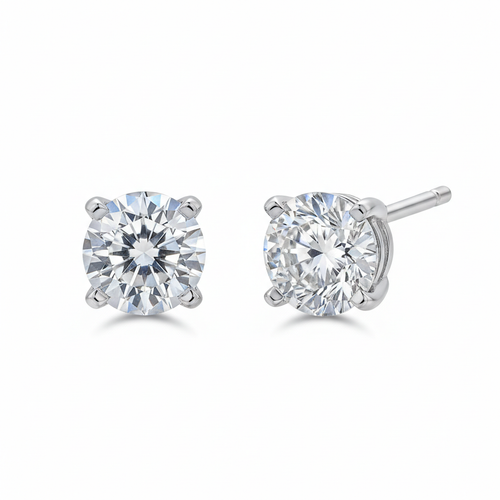 Classic Diamond Stud Earrings